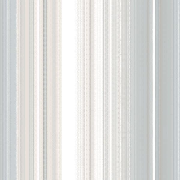 Organic Stripe Bloomington 32.7 Ft. x 20.5 In. Vinyl Blue  Modern Multicolored Stripe Wallpaper Covering