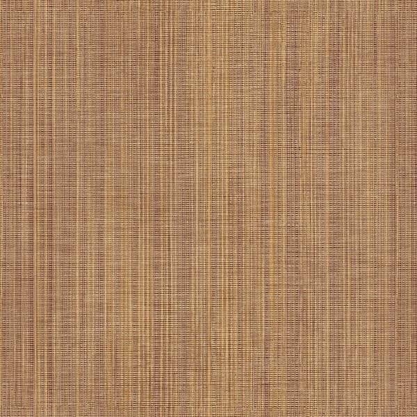 Asami Texture Glenview 32.7 Ft. x 20.5 In. Vinyl Brown Vertical Stria Texture Wallpaper Covering