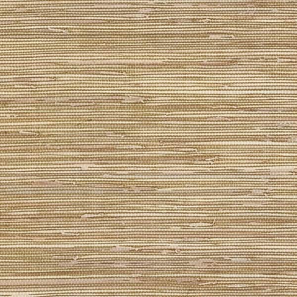 Grasscloth Elmhurst 32.7 Ft. x 20.5 In. Vinyl Brown Horizontal Faux Grasscloth Wallpaper Covering