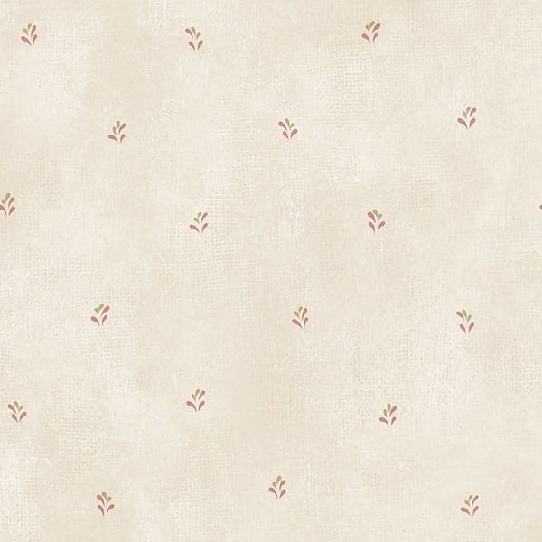 Splash Print Roanoke 32.7 Ft. x 20.5 In. Vinyl Pink Mini Floral Toile Wallpaper Covering