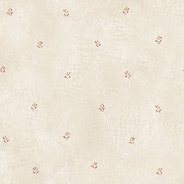 Splash Print Roanoke 32.7 Ft. x 20.5 In. Vinyl Pink Mini Floral Toile Wallpaper Covering