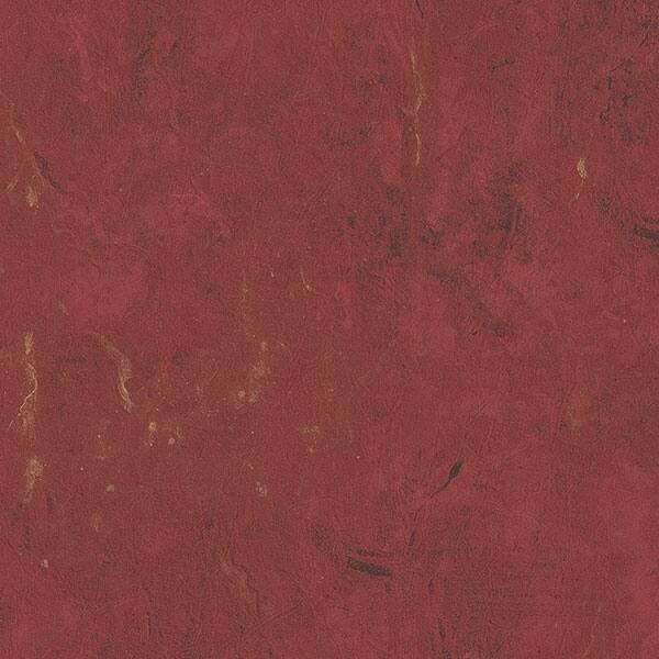 Vienna Texture Belleville 32.7 Ft. x 20.5 In. Vinyl Red Faux Paint Texture Wallpaper Covering