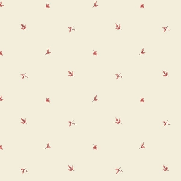 Leaf Spot Roanoke 32.7 Ft. x 20.5 In. Vinyl Red Leaves Harlequin Wallpaper Covering