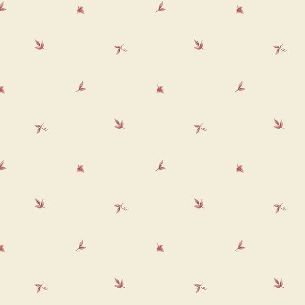 Leaf Spot Roanoke 32.7 Ft. x 20.5 In. Vinyl Red Leaves Harlequin Wallpaper Covering