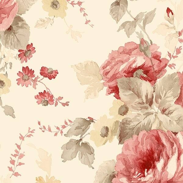La Rosa Maryville 32.7 Ft. x 20.5 In. Vinyl Dark Pink Peonies Wallpaper Covering