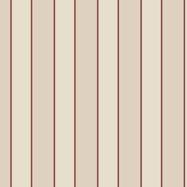 Regency Stripe Danville 32.7 Ft. x 20.5 In. Vinyl Red Vertical Striped Wallpaper Covering