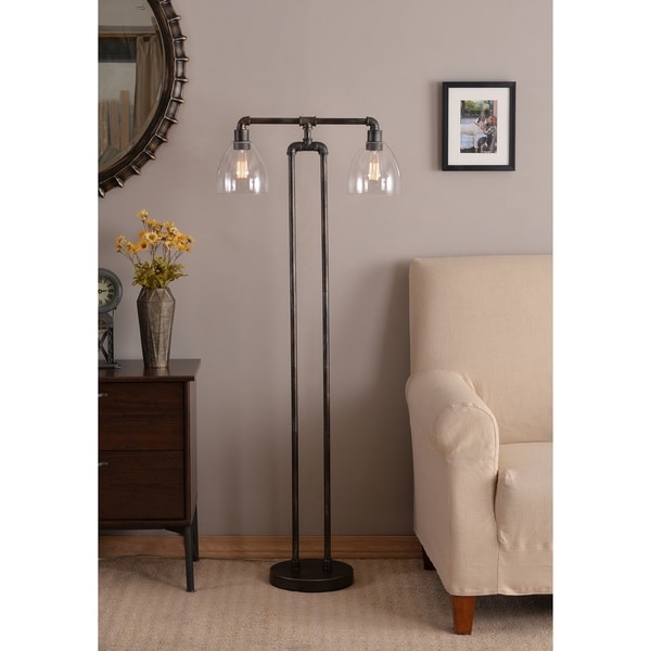 Shop Piper 55.25" Floor Lamp Vintage Metal On Sale Free Shipping