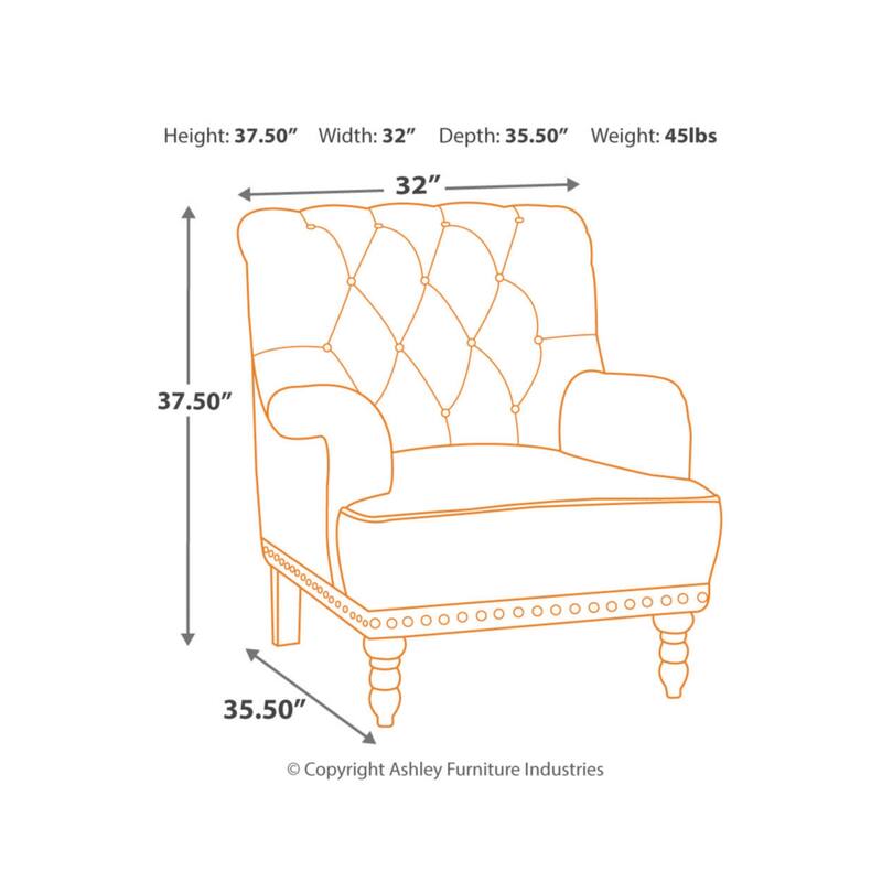 Tartonelle Vintage Casual Taupe Accent Chair