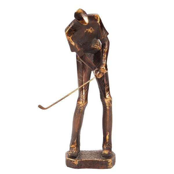 slide 1 of 3, Bronze Putting Golf Player
