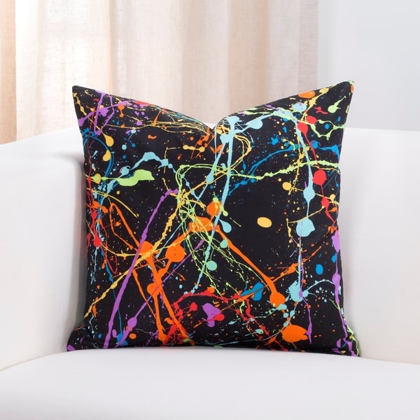 Crayola Neon Splat Throw Pillow