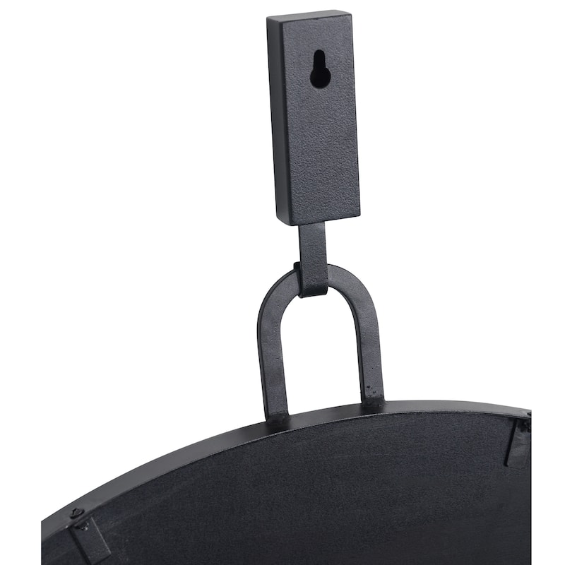 Round Black Stopwatch Mirror