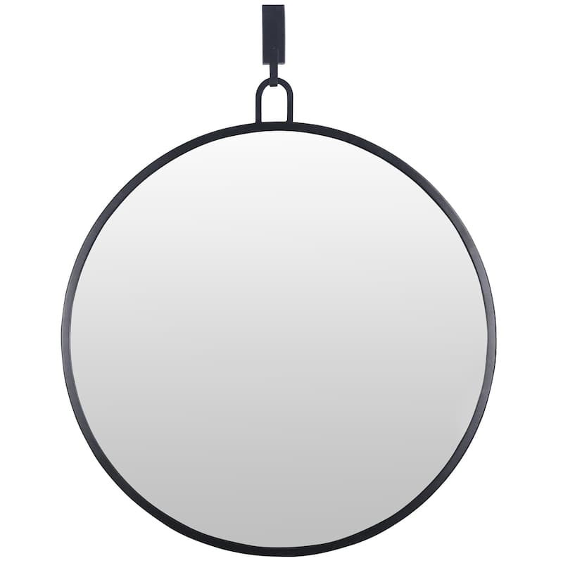 Round Black Stopwatch Mirror