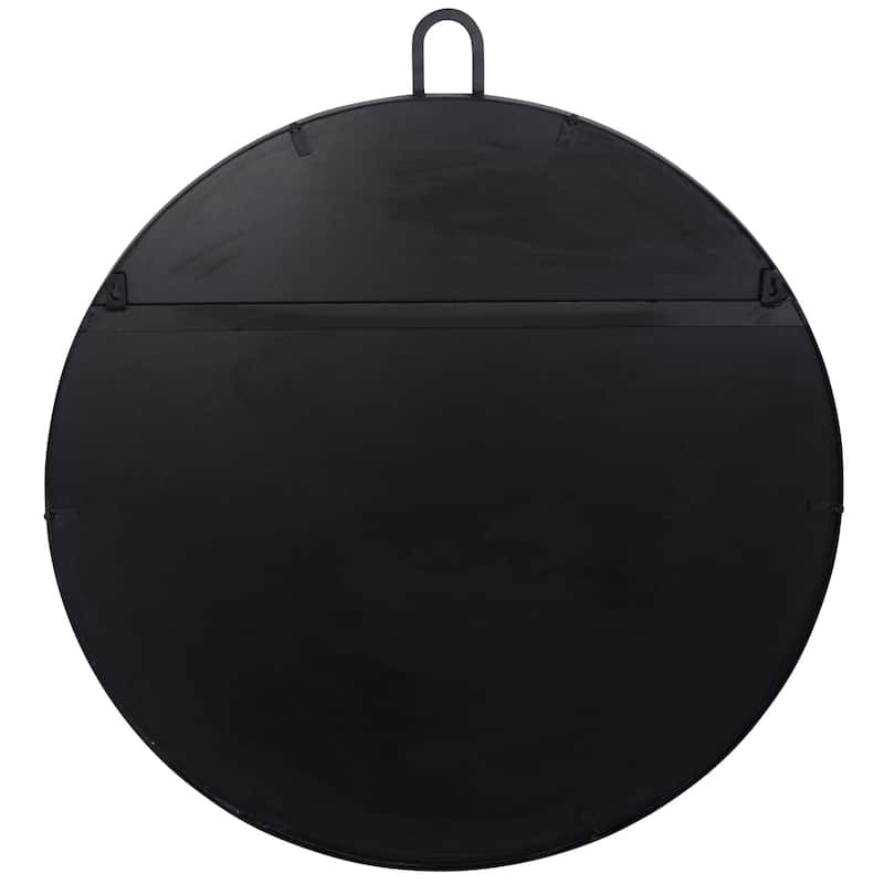 Round Black Stopwatch Mirror