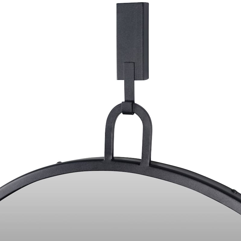 Round Black Stopwatch Mirror