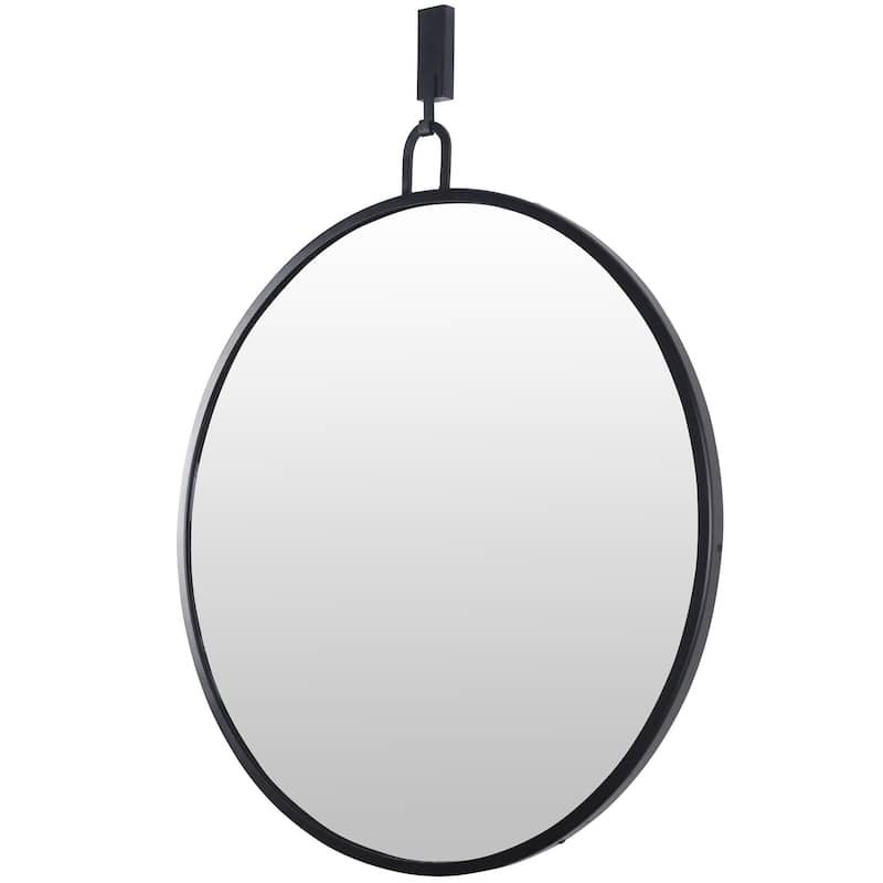 Round Black Stopwatch Mirror