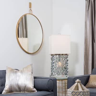 Round Gold Stopwatch Mirror