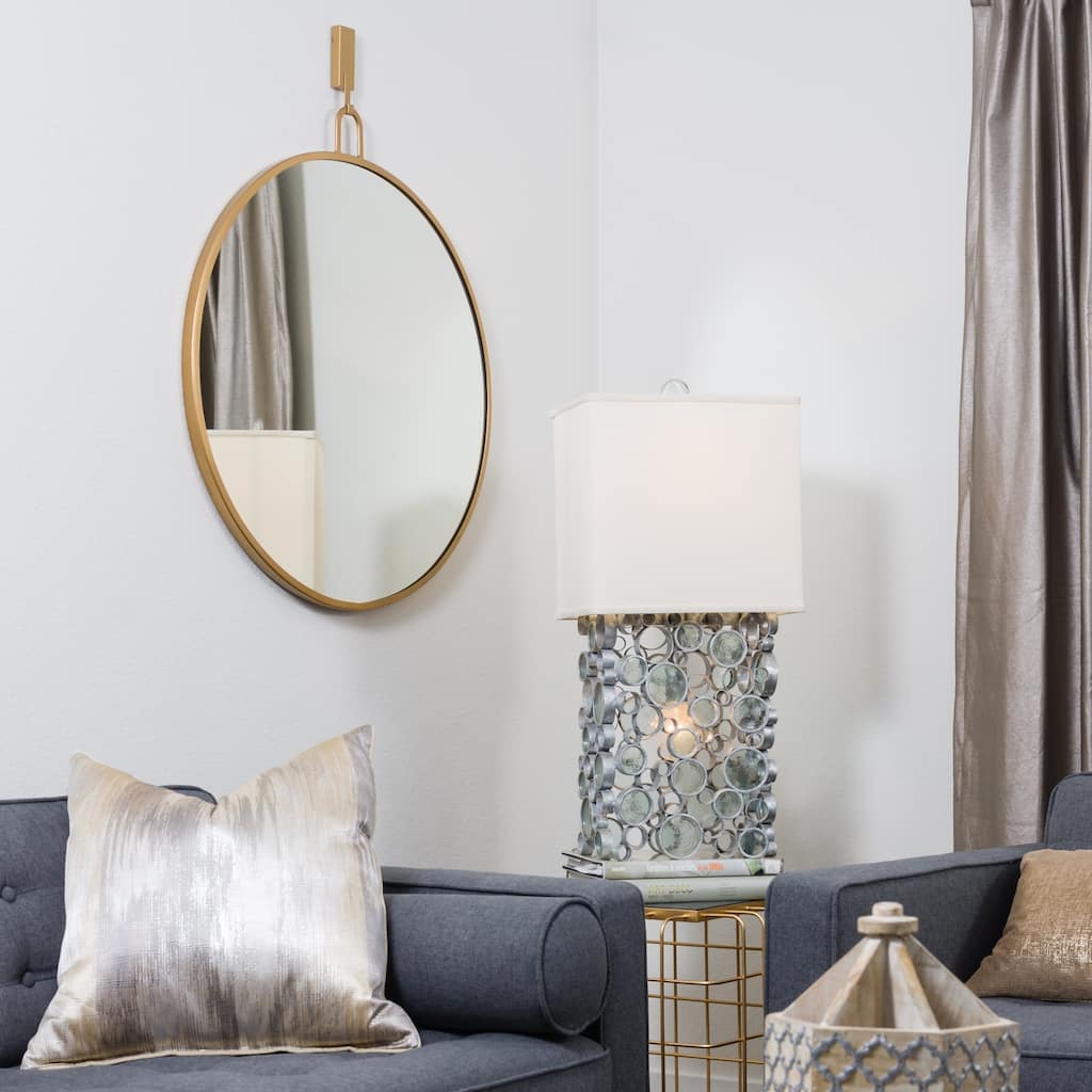 Round Gold Stopwatch Mirror