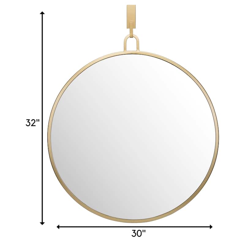 Round Gold Stopwatch Mirror