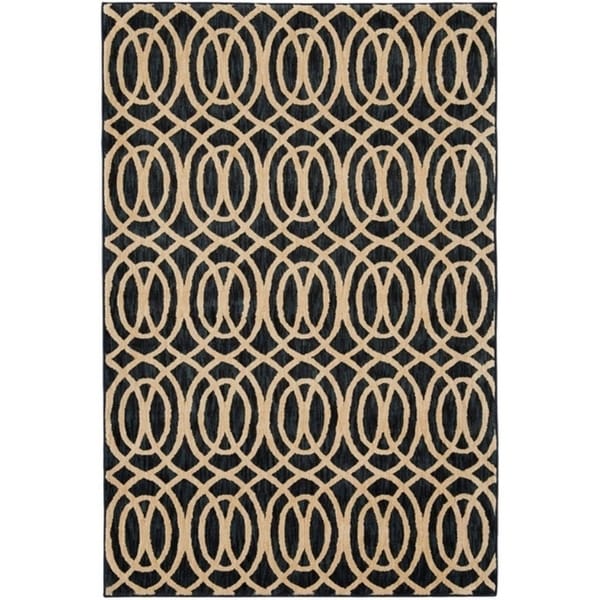 Waves Navy Striped Nylon Blue Gold Area Rug Free Shipping Waves Navy Striped Nylon Blue Gold Area Rug Free Shipping Today 20598632