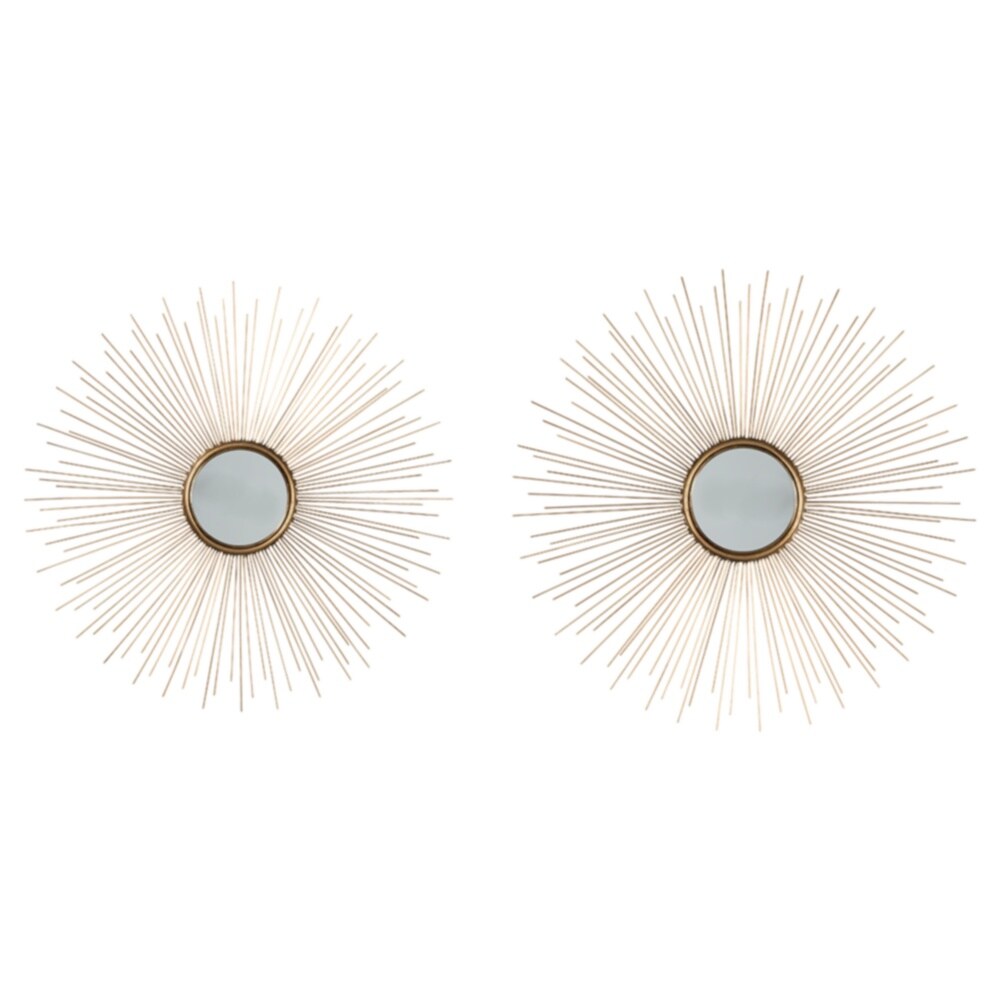 Americanflat Adhesive Mirror Tiles - Circular Domino Dot Design - Peel and  Stick Mirrors for Wall. (4pcs Set)