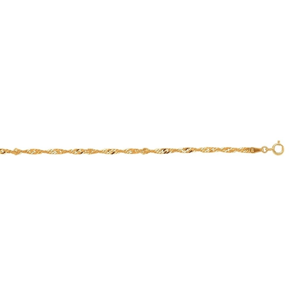 9 inch gold ankle bracelet