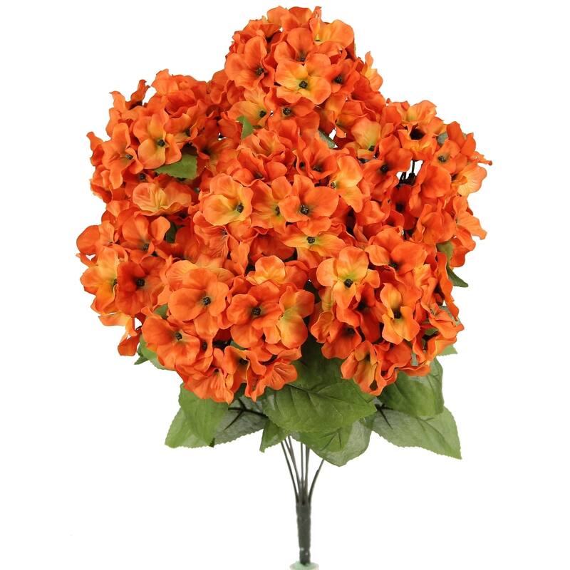 7 Stems Artificial Full Blooming Stain Hydrangea