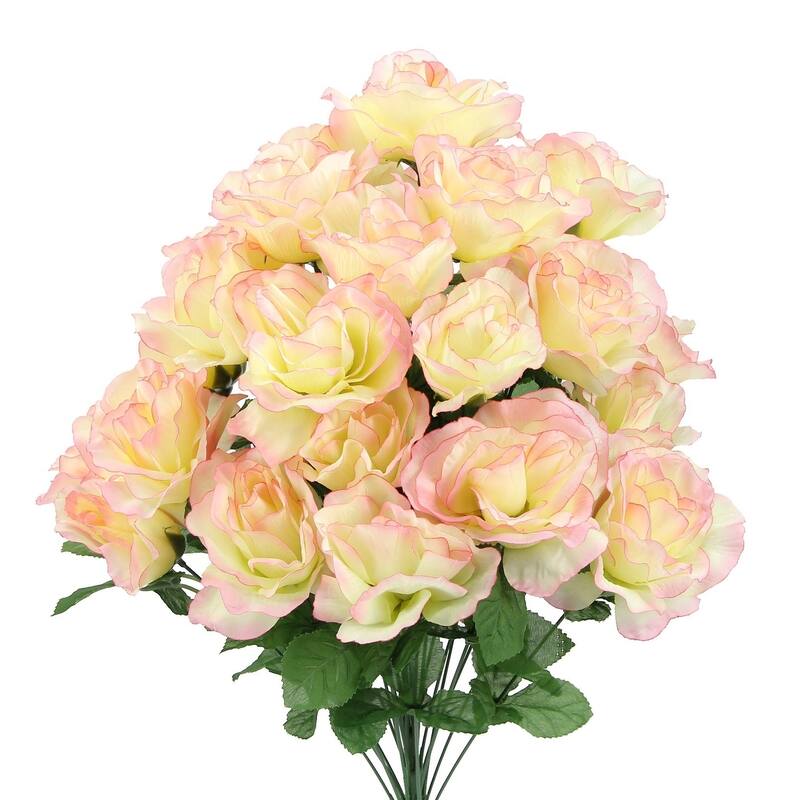 24-stem Faux Blooming Rose Arrangement - GPB0399-PK/CM