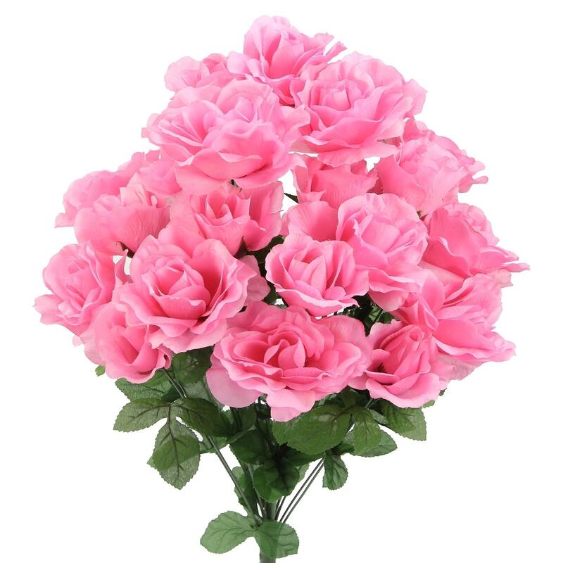 24-stem Faux Blooming Rose Arrangement - GPB0399-PINK