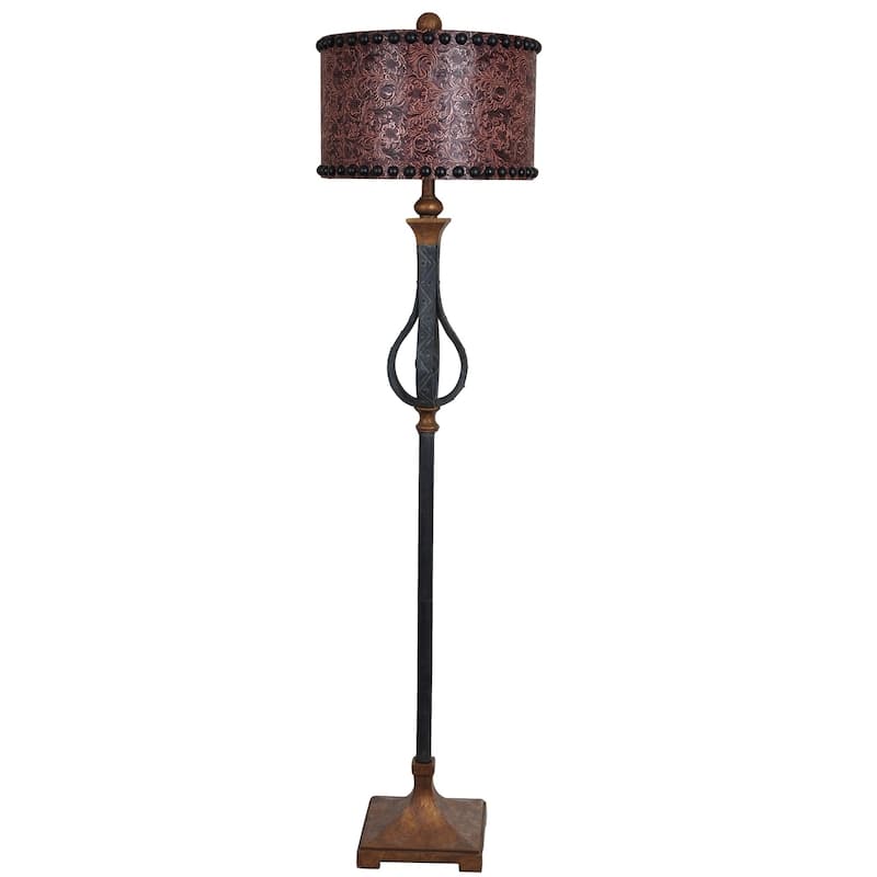 Rambler Antique Iron 65.5-inch Floor Lamp - N/A
