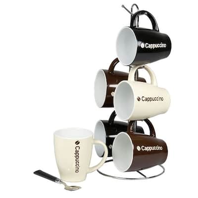 Home Basics 6-piece 15-inch Mug Set with Stand
