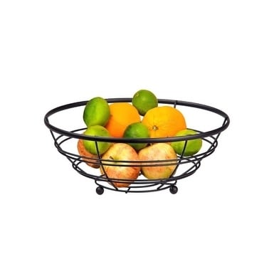 Home Basics Black Flat Wire Fruit Bowl Free Shipping On Home Basics Black Flat Wire Fruit Bowl Free Shipping On Orders Over 45 20600303