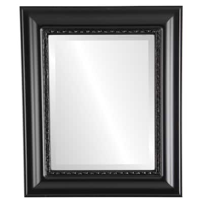 Chicago Framed Rectangle Mirror in Matte Black