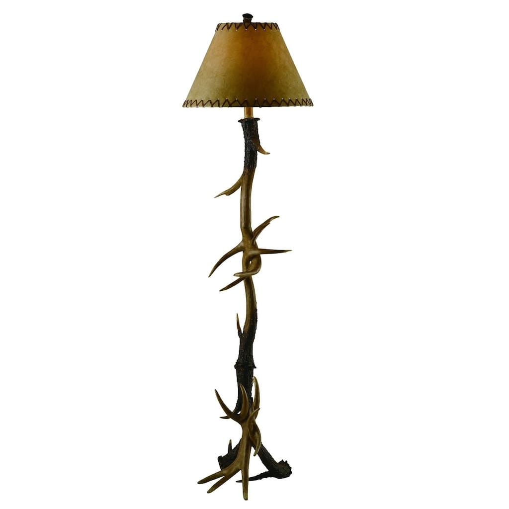 Trophy Natural Antler 66-inch Floor Lamp - N/A