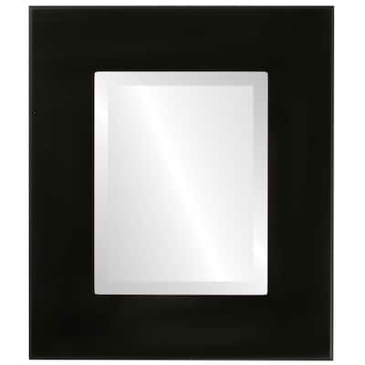 Boulevard Framed Rectangle Mirror in Matte Black