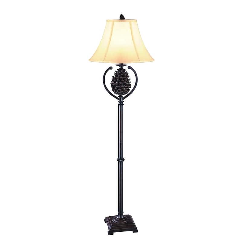Pine Creek Bison Brown 63-inch Floor Lamp - N/A