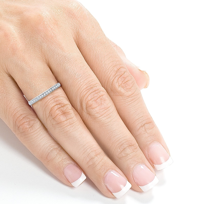 Kobelli 1/5 Carat Natural Diamond 14k Solid Gold Pave-set Milgrain Square Shank Euro Ring
