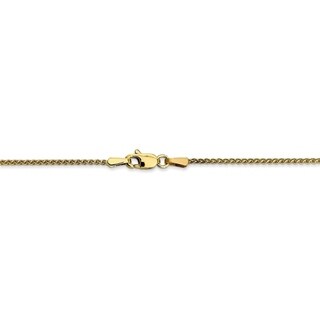 10"  1.3mm Figaro Chain Ankle Bracelet Anklet Real Solid 14K Yellow Gold