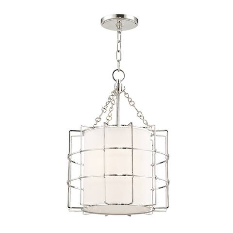 Hudson Valley Sovereign 2-light Polished Nickel Pendant