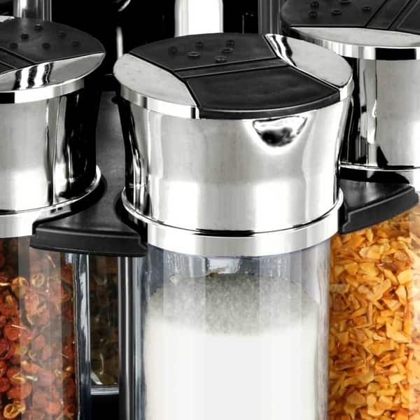 Shop Home Basics Chrome 6 Piece Revolving Spice Rack Free