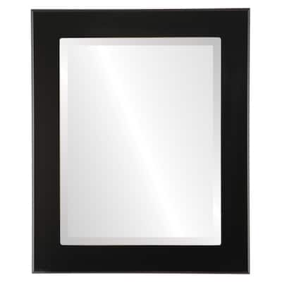 Avenue Framed Rectangle Mirror in Matte Black