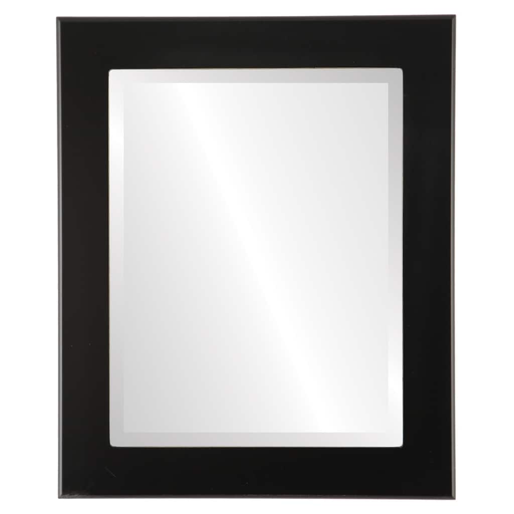 Avenue Framed Rectangle Mirror in Matte Black