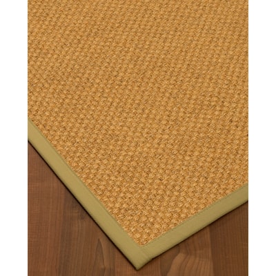 NaturalAreaRugs Amalfi Sisal Area Rug Hand-Woven Sand Border (9' x 12') - 9' x 12'