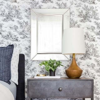 Allan Andrews Camden Rectangular Wall and Accent Mirror - Mirrored - 24" H x 18" W x 1" D