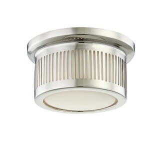 Hudson Valley Bangor 1-light ADA Polished Nickel LED Flush Mount
