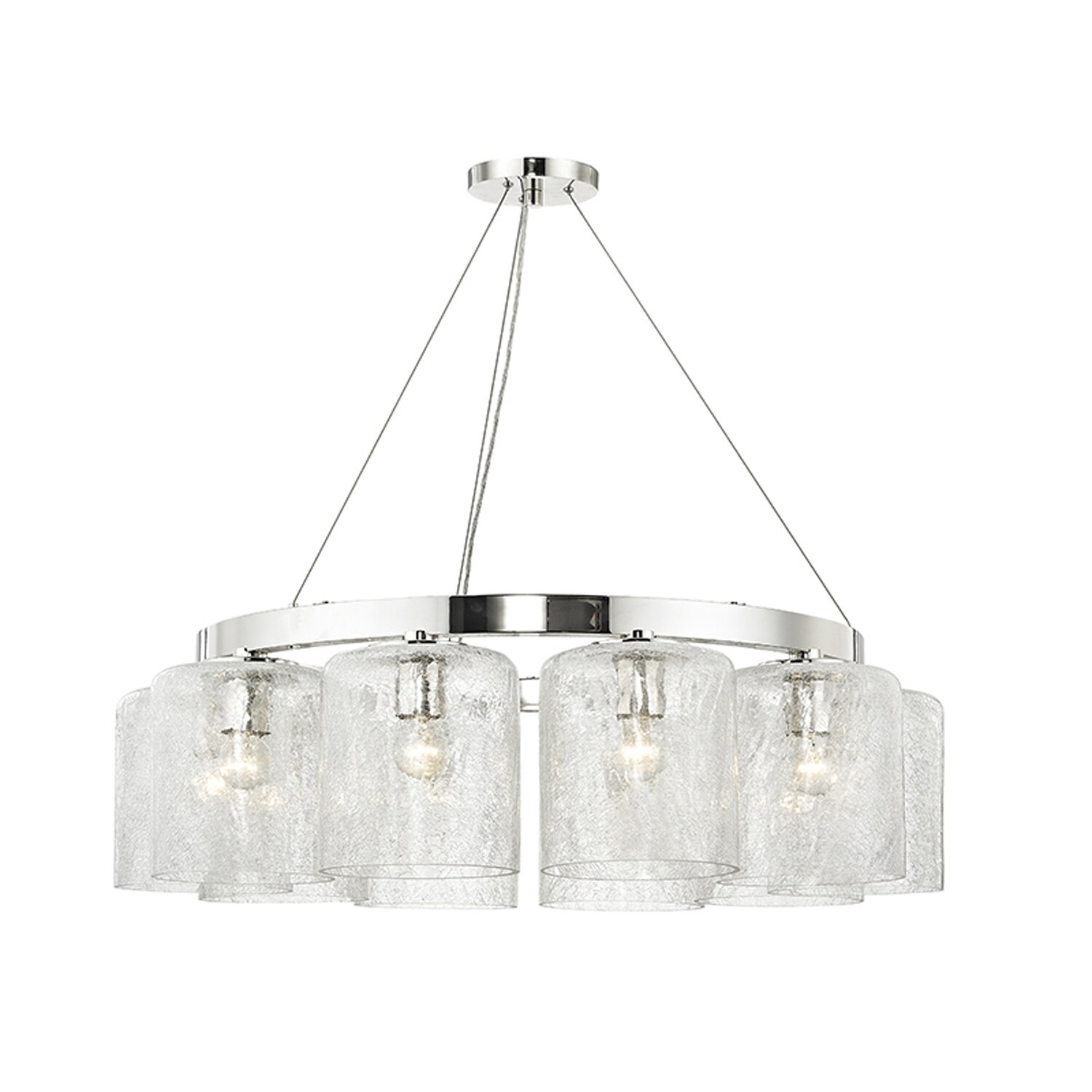 Hudson Valley Charles 10-light Polished Nickel Chandelier - Chandeliers For Bedrooms by Overstock.com