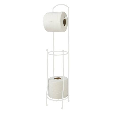 Home Basics Vinyl Coated Steel Bath Tissue Organizer
