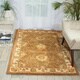 preview thumbnail 16 of 33, Nourison Hand-tufted Wool Persian Vine and Bloom Area Rug 3'6" x 5'6" - Gold
