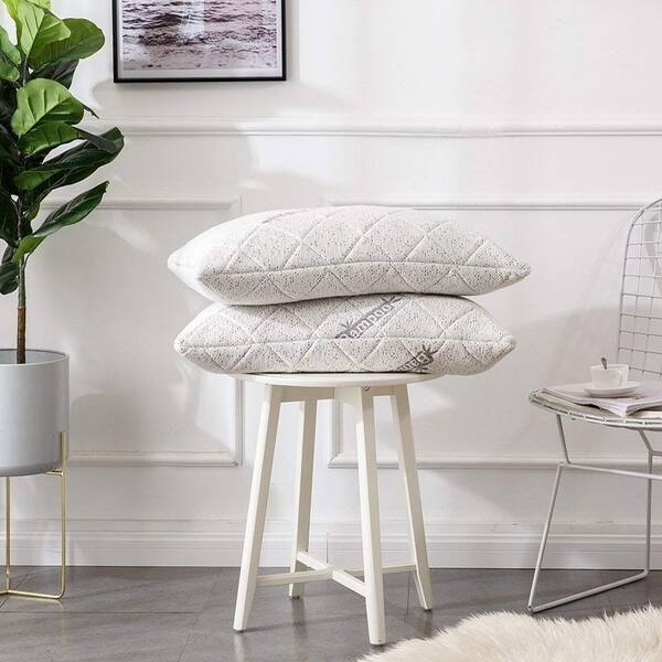 Shop Cr Sleep Shredded Bamboo Queen Memory Foam Pillow W Free