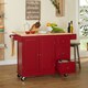 3-drawer Drop Leaf Kitchen Cart - Thumbnail 14
