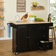 3-drawer Drop Leaf Kitchen Cart - Thumbnail 12